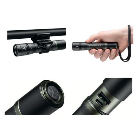 Latarka Mactronic Sniper 3.3 1000lm ładowalna USB-C